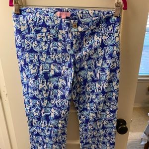 Lilly Pulitzer Trunky Elephant Kelly Pants